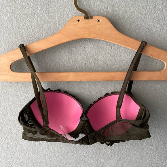Pink Victoria’s Secret | Olive Lace Date Push-Up Bra Pigeonnant Rendez-vous - Picture 4 of 8